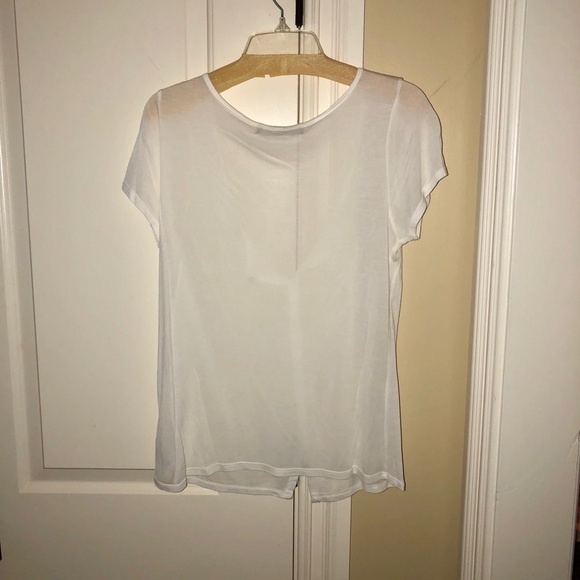 White Button Down Tee - Picture 3 of 3